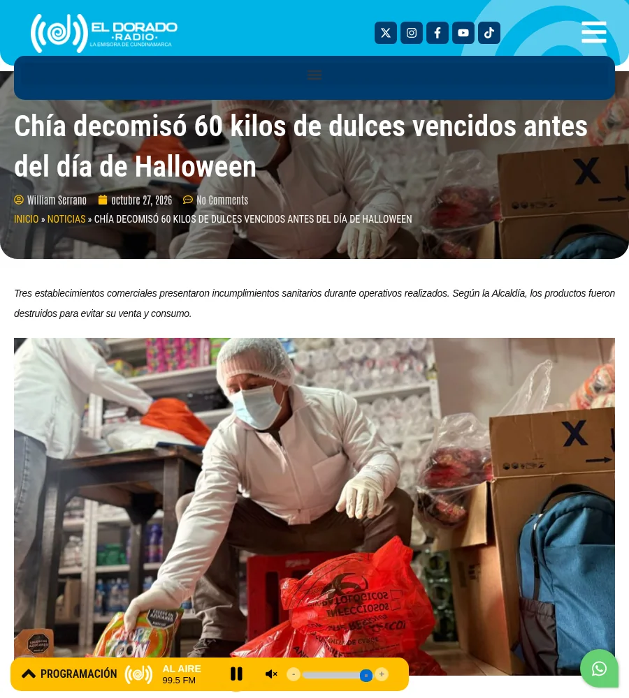 Captura de la página oficial de Gobernación de Cundinamarca sobre este tema