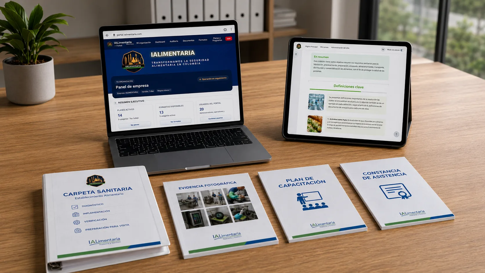 Entregables de la capacitación: plataforma del curso, plan de capacitación continuo y constancia de asistencia