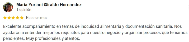 Reseña pública de Maria Yuriani Giraldo Hernandez sobre el acompañamiento y la documentación sanitaria